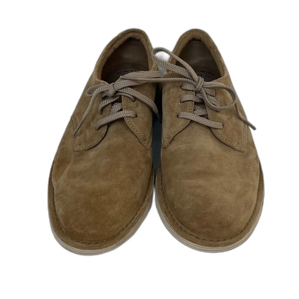 Clarks Men's Forge Vibe Tan Suede Leather Casual Oxford Shoe Size 10.5